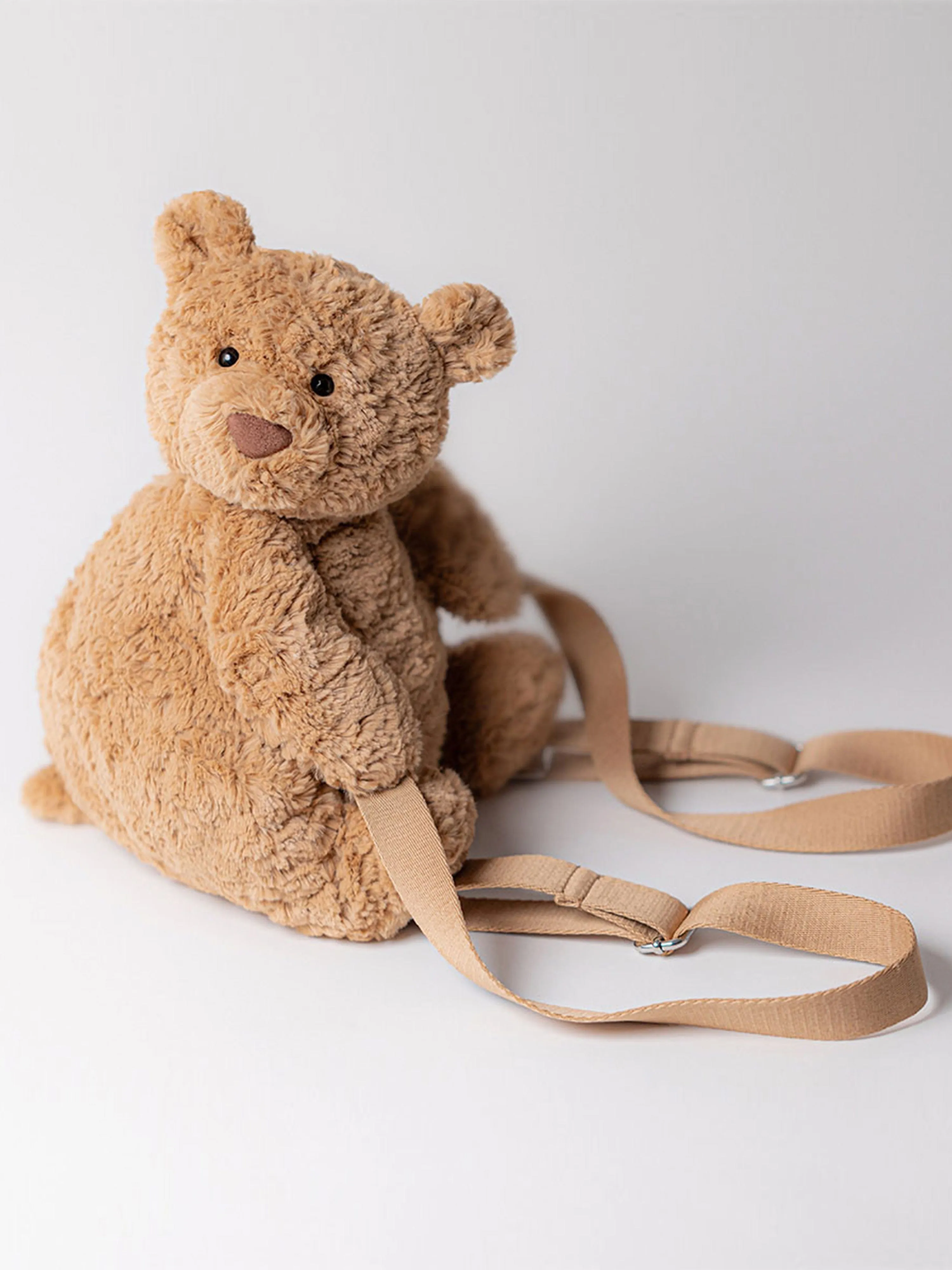 Bartholomew Bear Backpack in Beige (32cm)