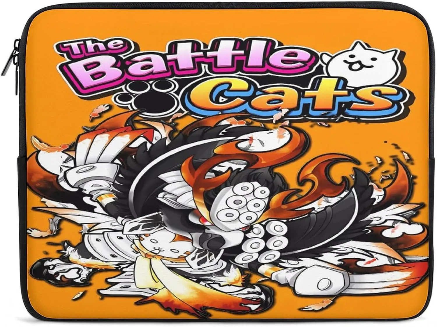 Battle-Cats Slim Laptop Bag - Lightweight And Water-Resistant Carrying Case with Handle