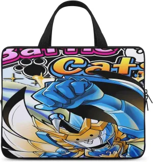 Battle-Cats Slim Laptop Bag - Lightweight And Water-Resistant Carrying Case with Handle