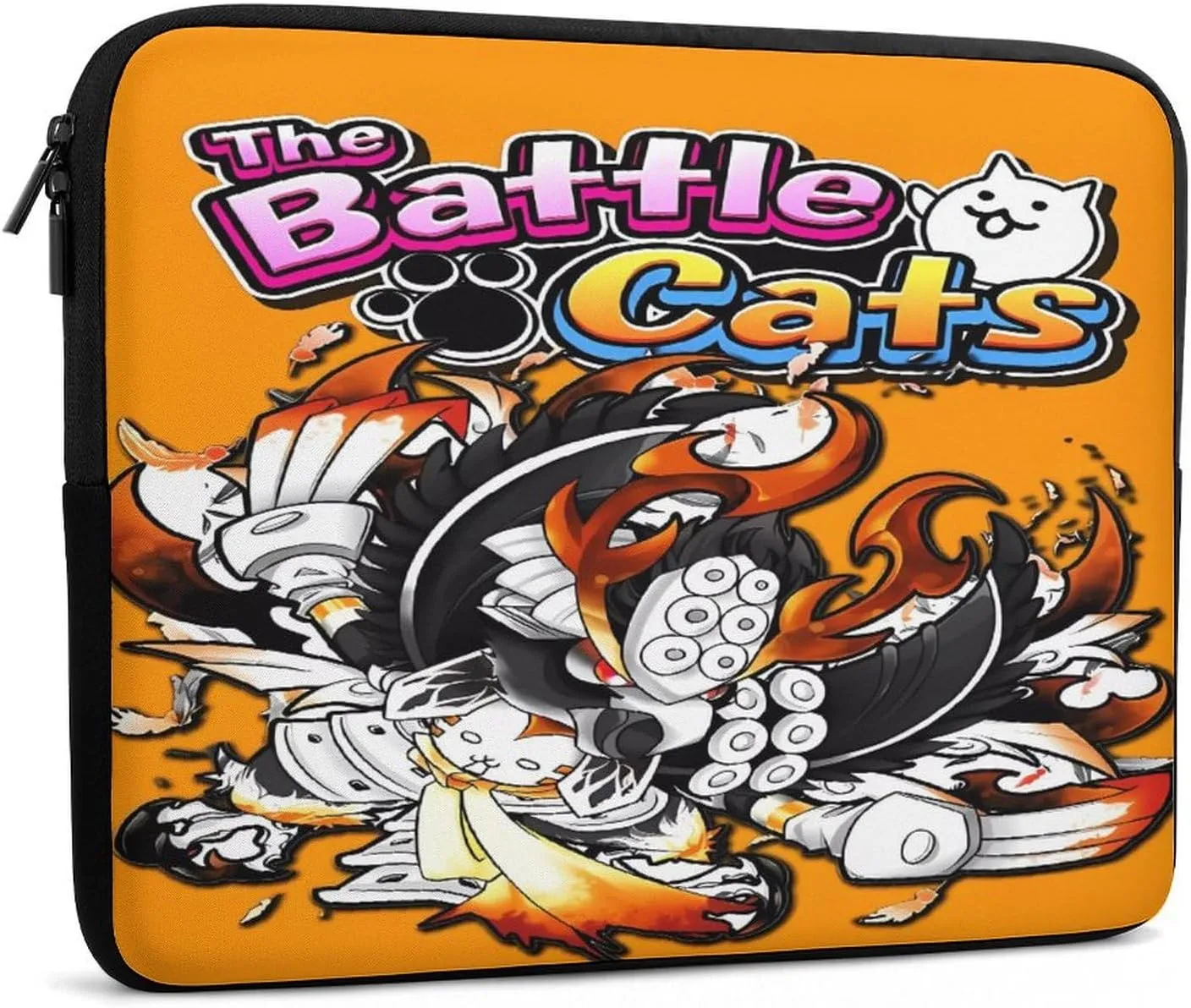 Battle-Cats Slim Laptop Bag - Lightweight And Water-Resistant Carrying Case with Handle