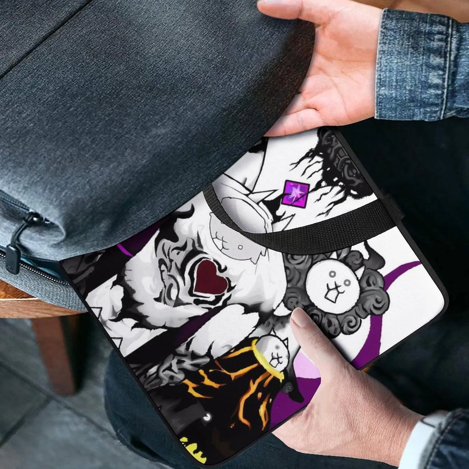 Battle-Cats Slim Laptop Bag - Lightweight And Water-Resistant Carrying Case with Handle