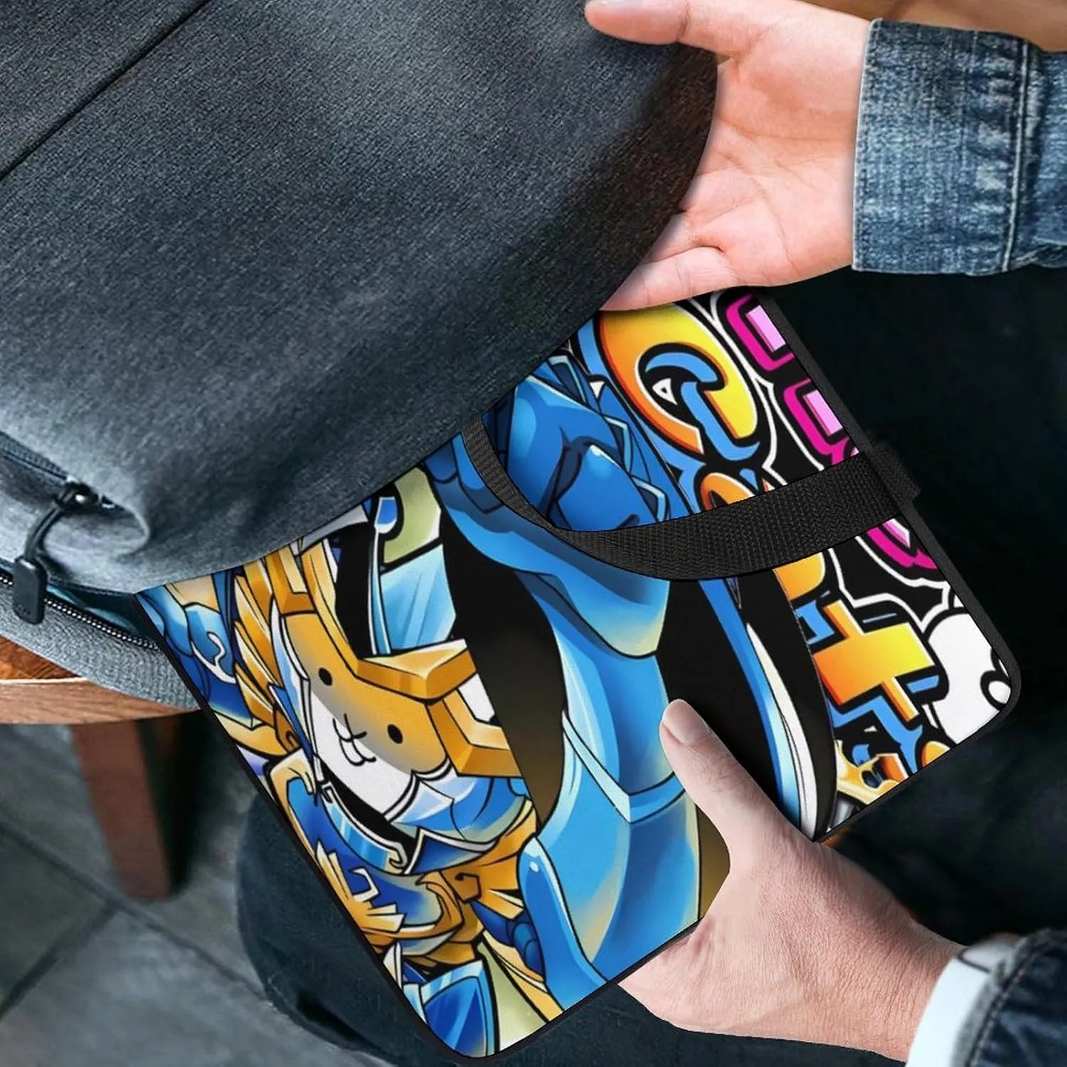 Battle-Cats Slim Laptop Bag - Lightweight And Water-Resistant Carrying Case with Handle