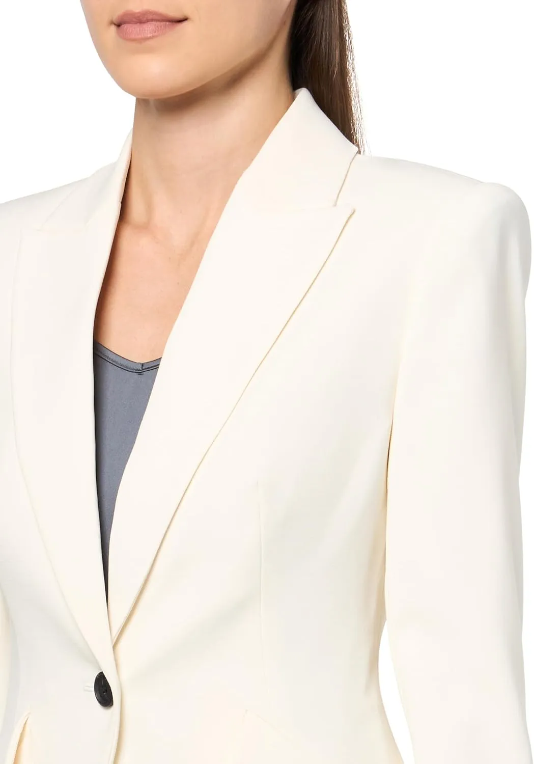 BCBGMAXAZRIA Women's Long Sleeve V Neck Slim Fit Blazer Jacket