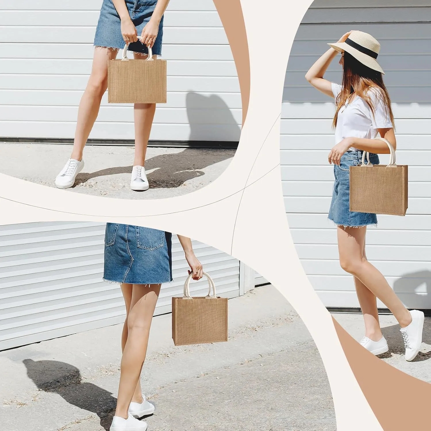 Beach Bag, Large Beach Bag for Women, Woven Straw Beach Tote Bag Waterproof, Weaving Swim Gym Shopping Travel Bag