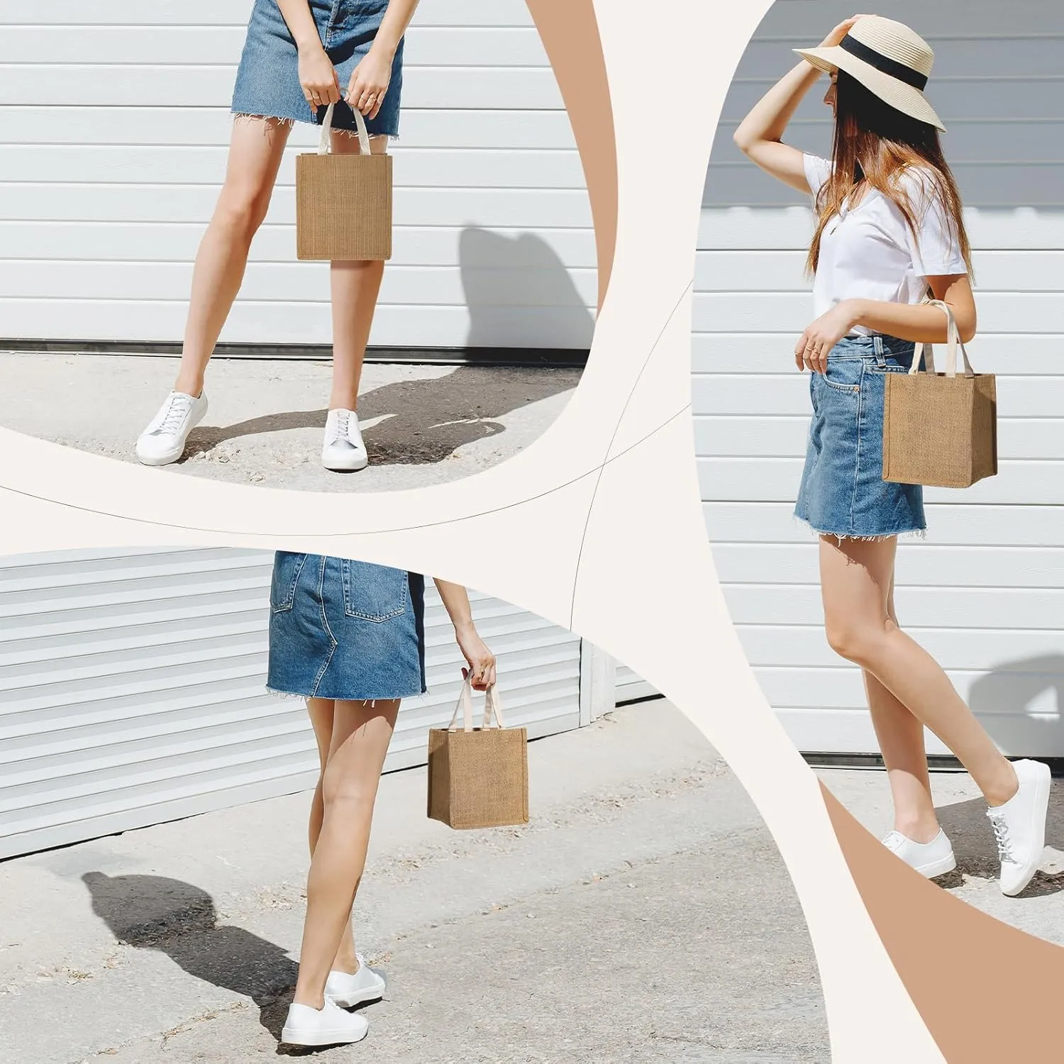 Beach Bag, Large Beach Bag for Women, Woven Straw Beach Tote Bag Waterproof, Weaving Swim Gym Shopping Travel Bag