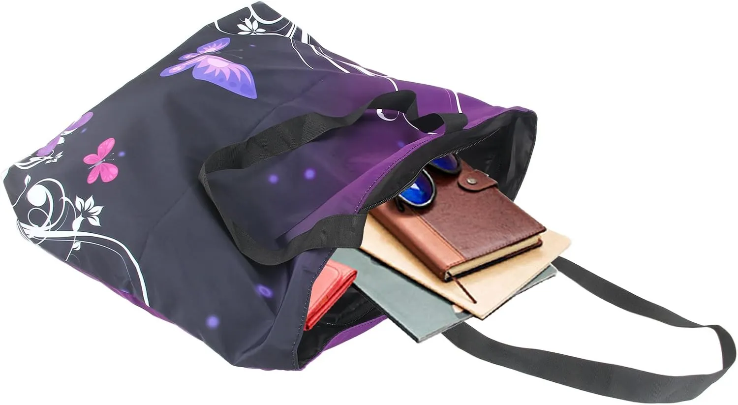 Beach Tote Bags Travel Totes Bag Shopping Zippered Tote for Women Foldable Waterproof Overnight Handbag