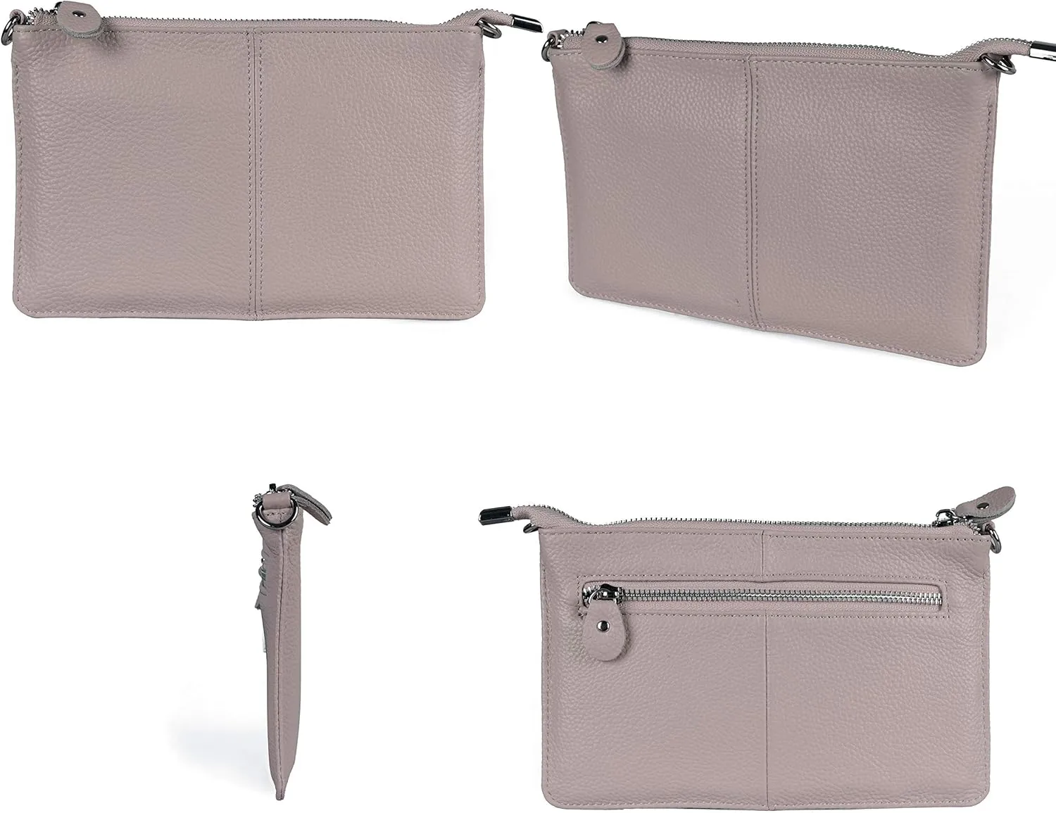 befen Genuine Leather Wristlet Clutch Wallet Purses Small Crossbody Bags for Women with RFID Blocking Card Slots