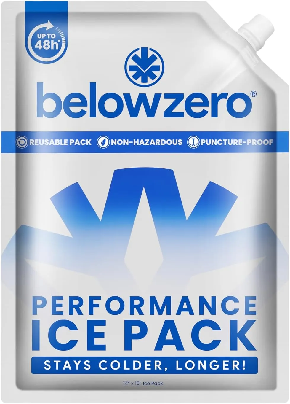 Below Zero Ice Packs - Pre-Filled Medium 10x9x0.75 Inch (2 Pack) - Reusable Freezer Packs for Coolers, Lunch Bags, and Grocery Transport - Leak-Proof & Ultra-Durable