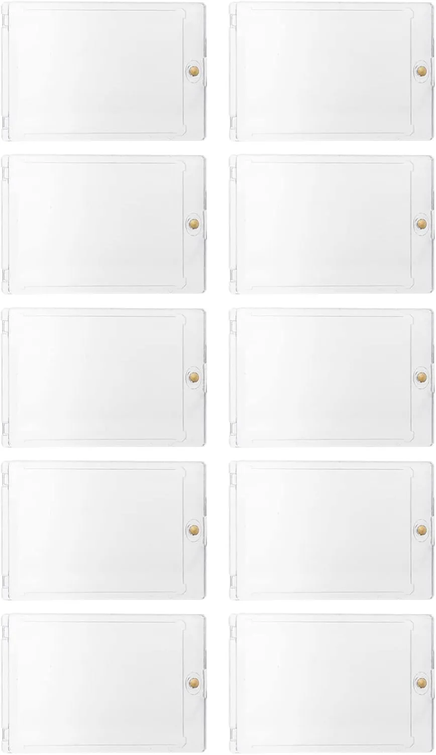 BESPORTBLE 10Pcs Magnetic Game Card Holder Transparent Playing Card Organizer Stylish Design for Display