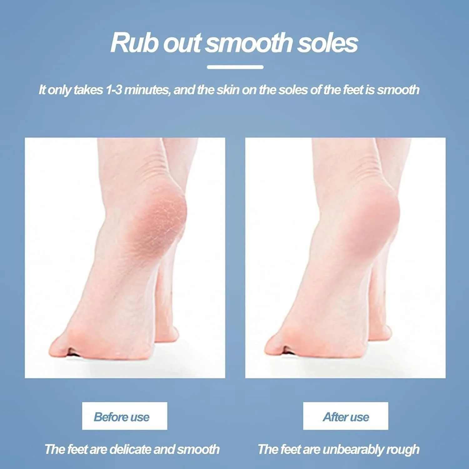 Beyond The Cream Foot File, Nano Glass Foot File Callus Remover, Professional Foot Care Tools to Removes Hard Skin and Dead Skin for Dry and Wet Feet (Blue Gold)