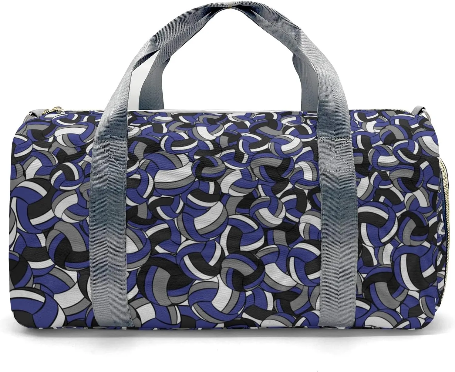 Blue Grey Black Volleyball Customized Duffel Bags Weekender Overnight Bag Travel Bag Personalized Gift Gym Bags School Bag
