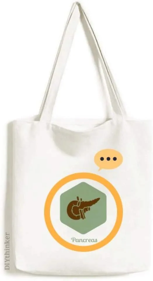 Body Internal Organs Pancreas Expression Gift Sack Canvas Tote Shoulder Bag