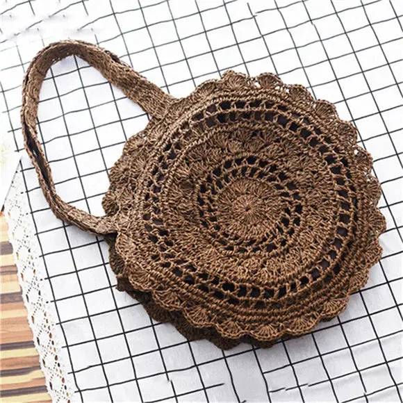 Bohemian Circle Beach Handbags, Circle Shoulder Bag