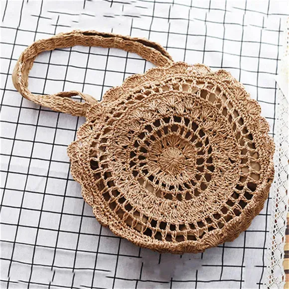 Bohemian Circle Beach Handbags, Circle Shoulder Bag