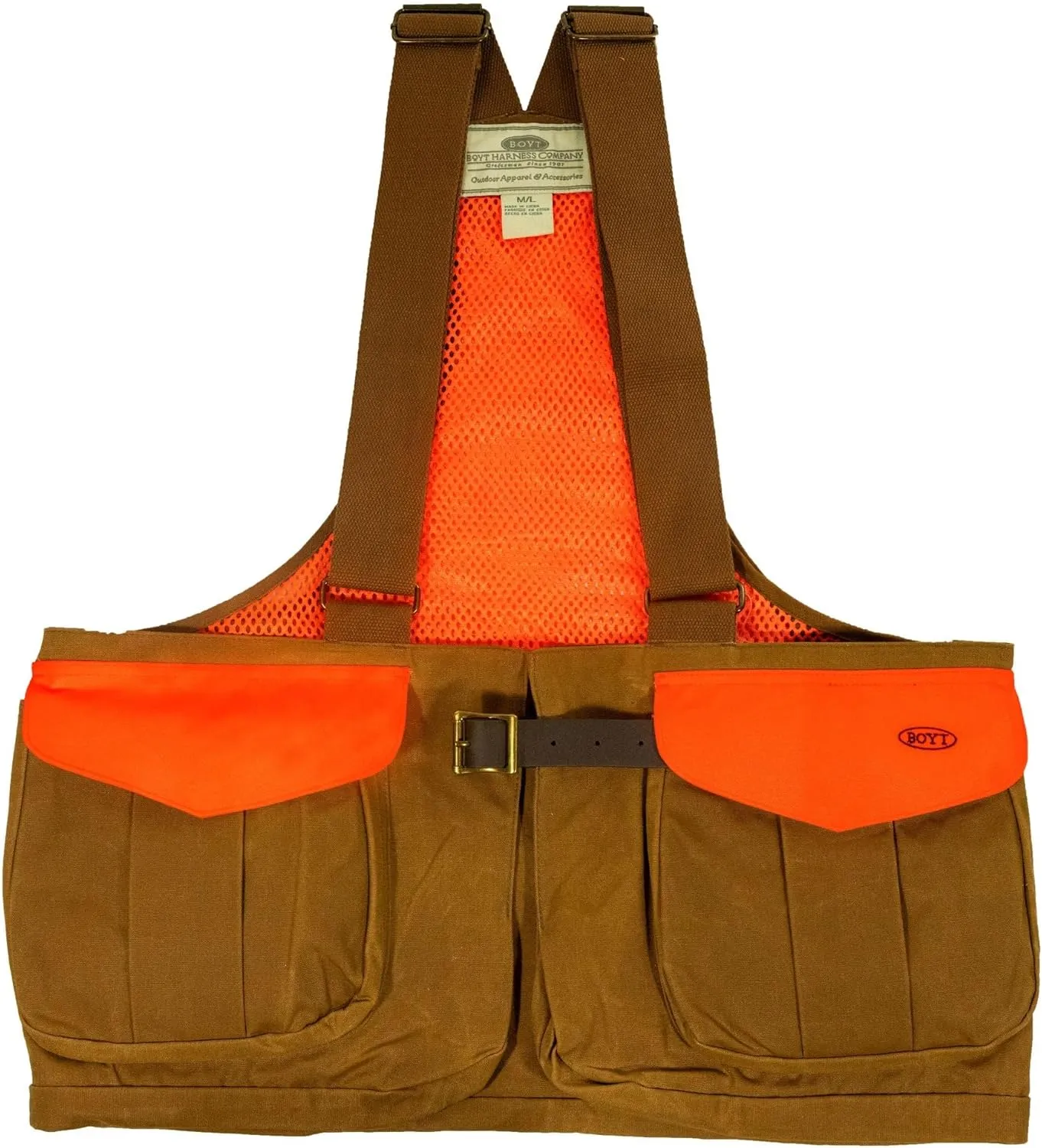 Boyt Harness 12874 WC120 Waxed Strap Vest M/L