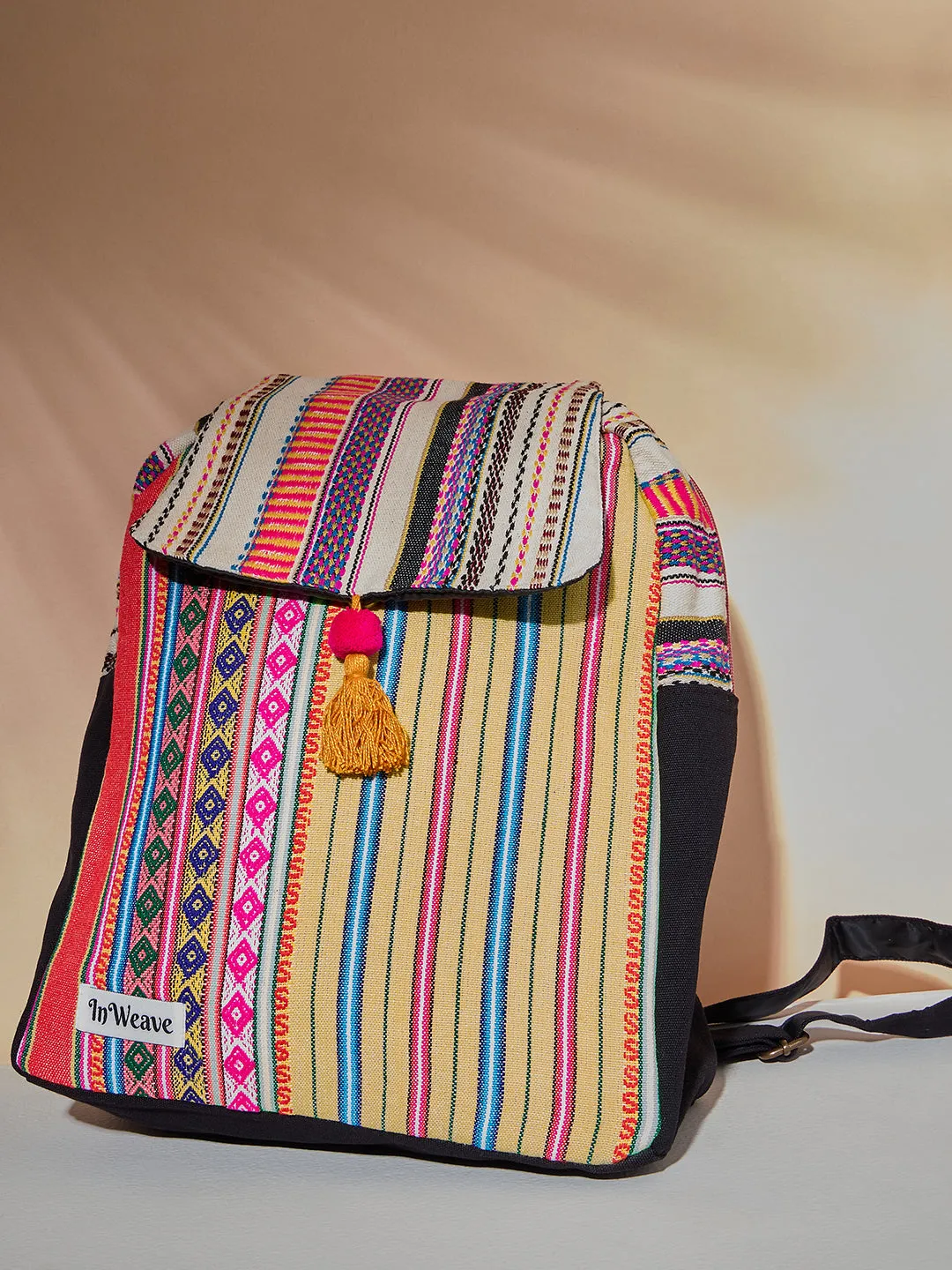 Brick Stripe Flap Bagpack
