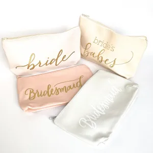 Bridal Party - Makeup Bags (Set of 4)