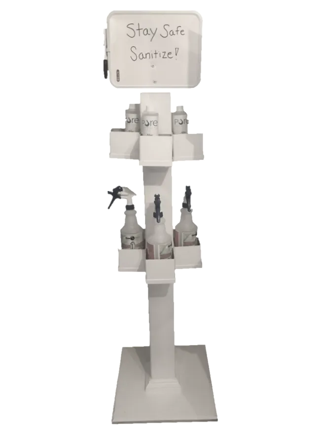 Build Awareness with Sanitizer Stations: