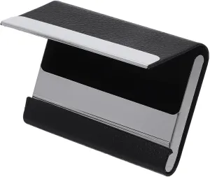 Business Card Holder Organizer Name Card Holder with Magnetic Closure Portable Design for Suit Pocket Handbag present for Professionals
