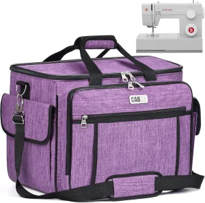 CAB55 Sewing Machine Case - Carrying Bag with Removable Padding, Tote for Machine and Accessories