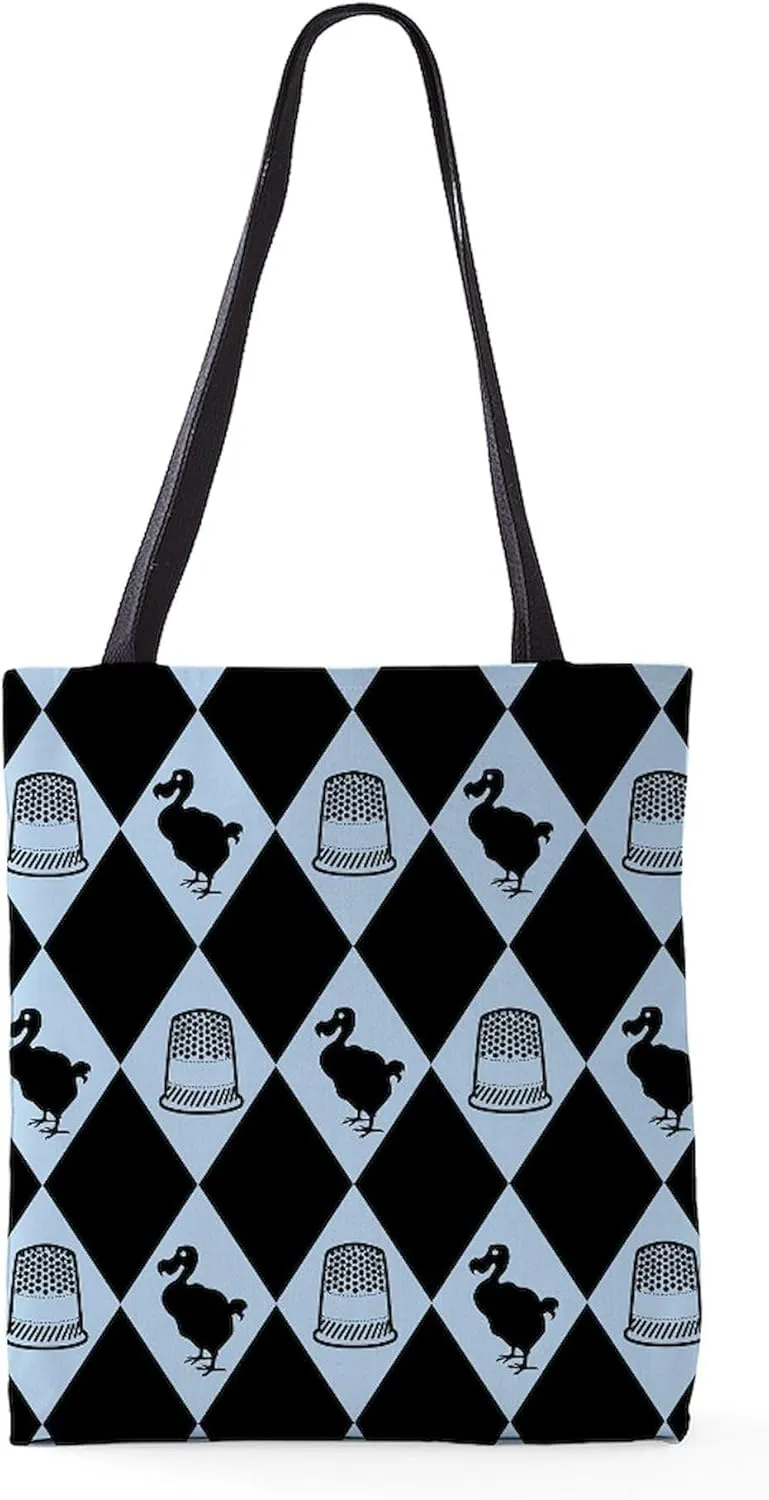 CafePress Dodo Thimble Pattern_13 5X18 18"x18" Reusable Grocery Shopping Sling Tote Bag