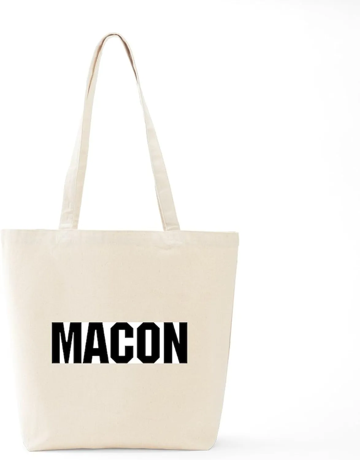 CafePress Macon, Georgia Tote Bag Natural Canvas Tote Bag, Reusable Shopping Bag