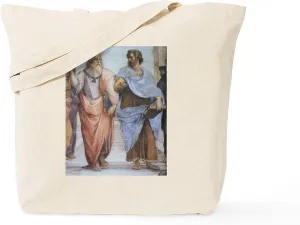 CafePress School Of Athens (Detail Pl Tote Bag Reusable Natural Beige Canvas Shopping Bag