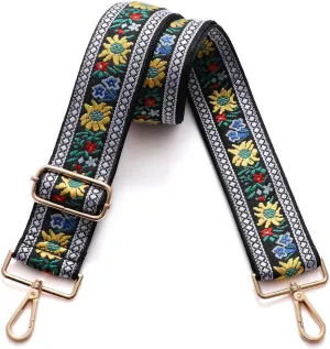 Canvas Crossbody Strap for Handbags - Wide Adjustable Shoulder Strap Replacement