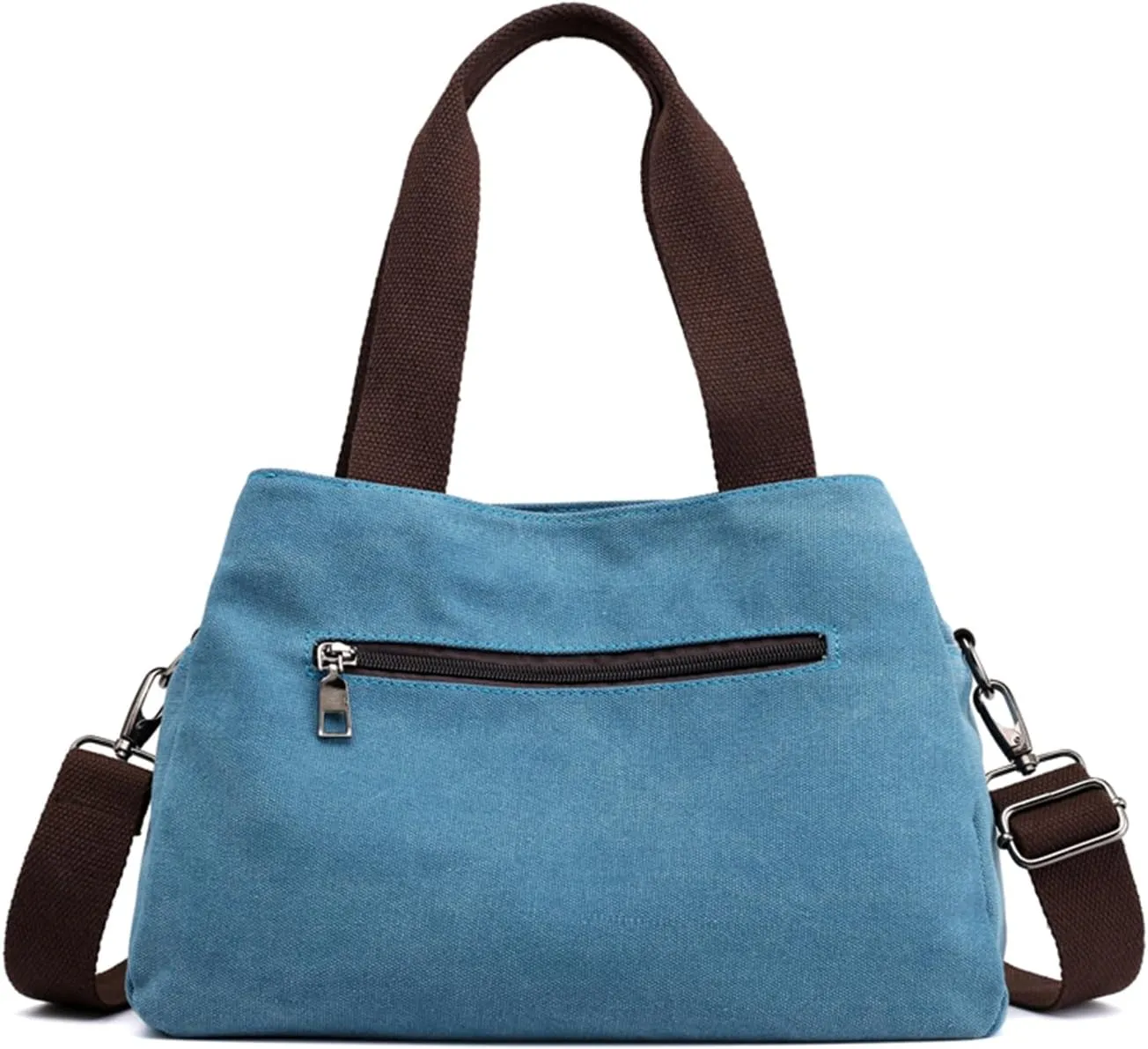 Canvas Hobo Crossbody Bag for Women - Multi-Compartment Tote Purse Campare with Adjustable Strap Hangbags Bags