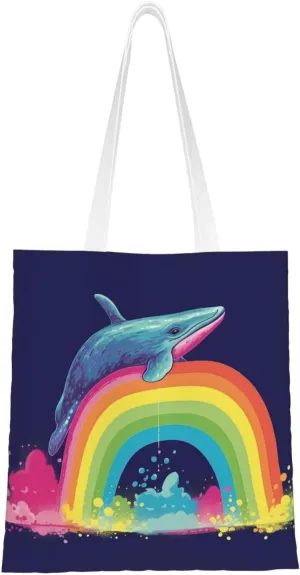 Canvas Tote Bag For Women Reusable Shopping Bag Casual Colorful Tiki Mask Pattern Shoulder Bag Handbag For Travel