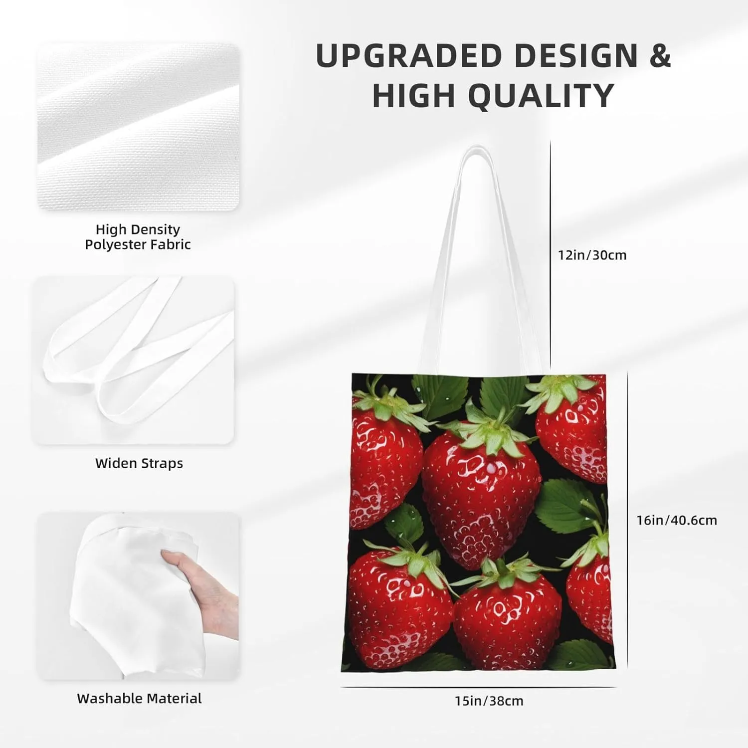Canvas Tote Bag For Women Reusable Shopping Bag Casual Stars Crimson And Blue Shoulder Bag Handbag For Travel