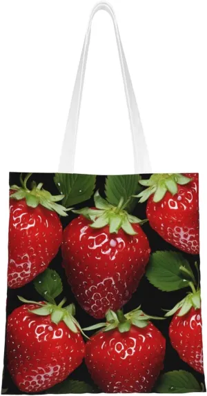 Canvas Tote Bag For Women Reusable Shopping Bag Casual Stars Crimson And Blue Shoulder Bag Handbag For Travel
