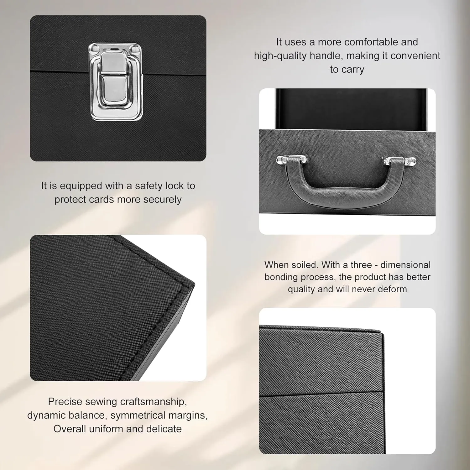 Card Storage Box for Trading Cards，2800  Card Deck Case for Trading Cards,Leather Closure Commander Card Storage Box,Protectors Fit for YuGiOh, MTG and Sport Cards