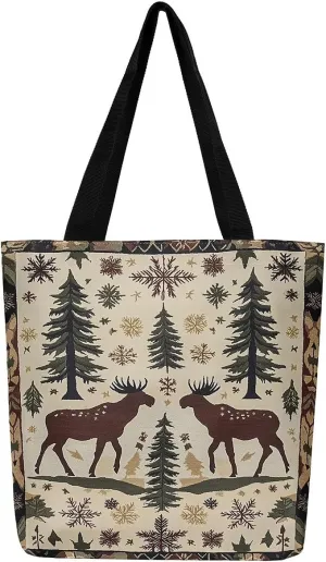 Castle Fairy Dragon Canvas Tote Bag Aesthetic for Women,Cute Axolotl Reusable Grocery Handbag