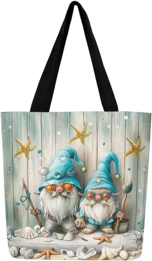 Castle Fairy Kids Teens Canvas Tote Bag Aesthetic for Women Girls,Colorful Animals Floral Reusable Grocery Handbag
