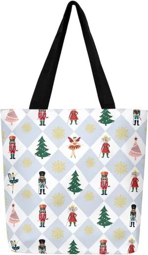 Castle Fairy Red Blue House Canvas Tote Bag Aesthetic for Women Girls
