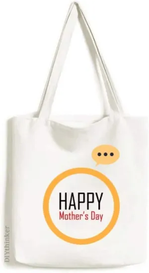 Celebrate Mother's Day Blessing Festival Expression Gift Sack Canvas Tote Shoulder Bag