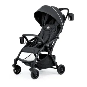 Chicco Presto Self-Folding, Compact Stroller with Canopy, Lightweight Aluminum Frame Umbrella Stroller, for Babies and Toddlers up to 50 lbs. | Graphite/Grey