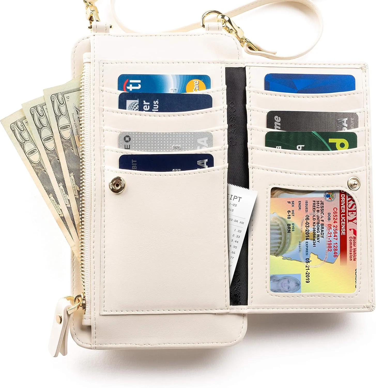 Claasico Womens Crossbody Wallet & Phone Case | iPhone/Samsung/LG Magnet Cell Pouch & Handbag