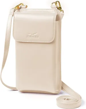 Claasico Womens Crossbody Wallet & Phone Case | iPhone/Samsung/LG Magnet Cell Pouch & Handbag