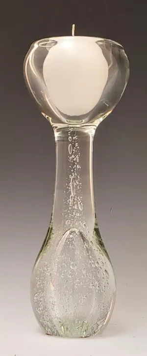 Clear Bubble Swedish Candle Holder