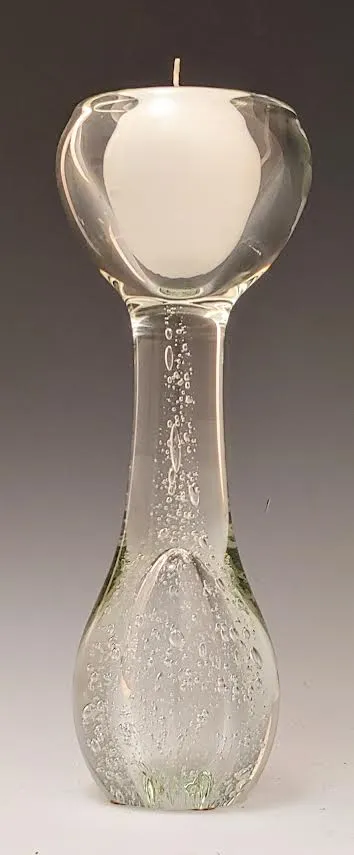 Clear Bubble Swedish Candle Holder