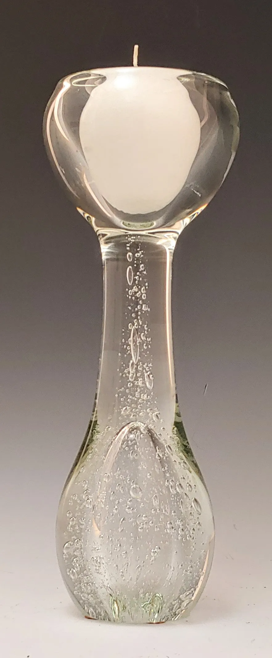 Clear Bubble Swedish Candle Holder