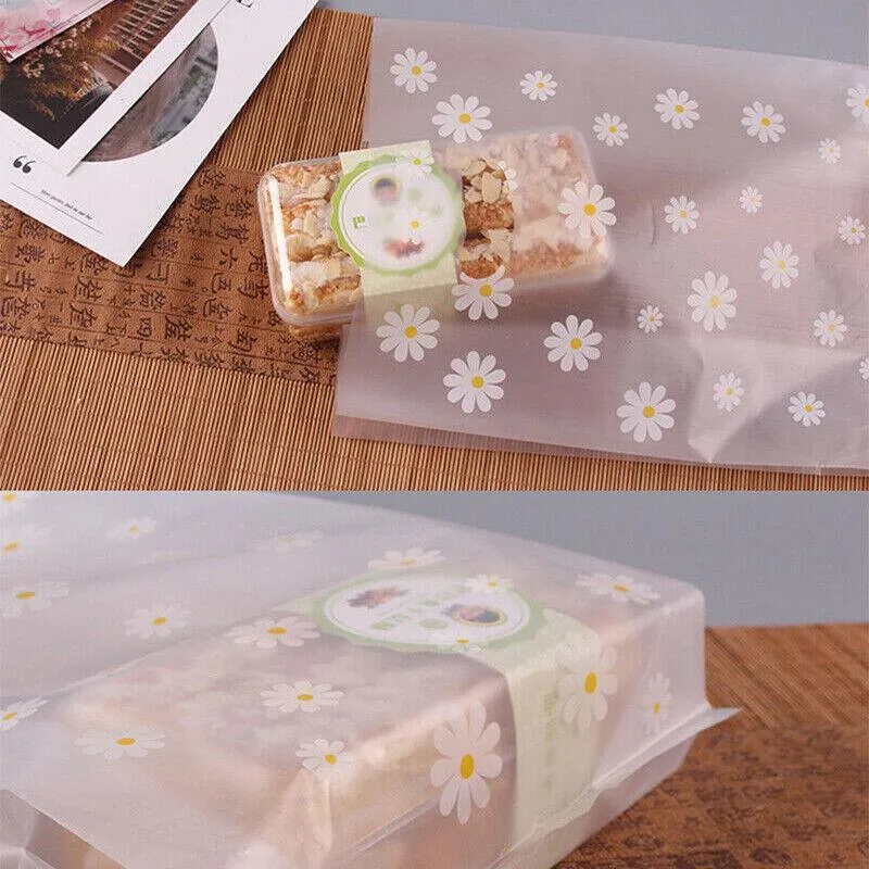 Clear Gift Bags with Handle 100PCS