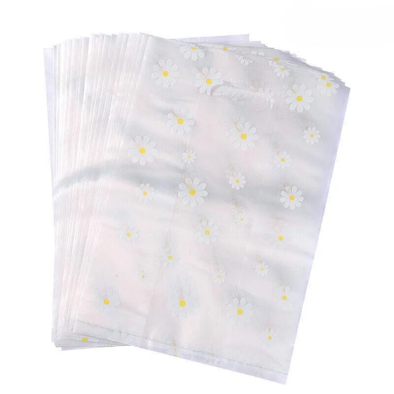 Clear Gift Bags with Handle 100PCS