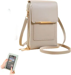 Coincidem Bag, Coincidem Anti-Theft Leather Bag, Multi-Compartment Touch Screen Phone Bag,PU Leather Crossbody Bag Purse
