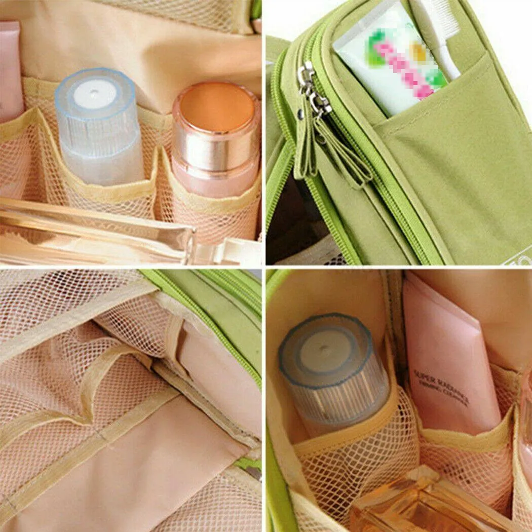 Cosmetic Bag 1PC 7Colours Nylon Toiletry Organizer