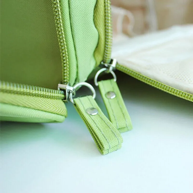 Cosmetic Bag 1PC 7Colours Nylon Toiletry Organizer
