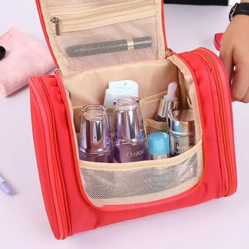 Cosmetic Bag 1PC 7Colours Nylon Toiletry Organizer