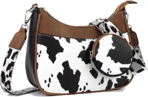 Crescent Checkered Crossbody Bags For Women Plaid Pattern Purse Medium Checkerboard Shoulder Bag Handbags